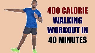 400 CALORIE Walk At Home Workout for Beginners BURN FAT ALL OVER [upl. by Ahsata662]