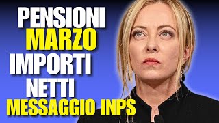 PENSIONI MARZO 2024 MESSAGGIO INPS AUMENTI ESATTI [upl. by Lammaj]