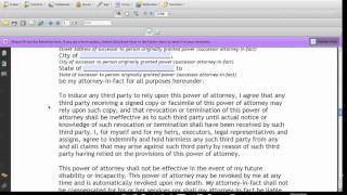 How to Fill Out General Power of Attorney Form [upl. by Enylodnewg]