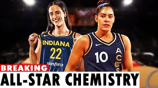 Fans Read Caitlin Clarks Lips During Viral AllStar Moment With Kelsey Plum [upl. by Marietta]