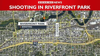 Man shot in Riverfront Park police looking for suspect [upl. by Katusha145]