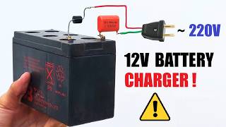 Simplest 12V Battery Charger for Beginners DIY [upl. by Korfonta]