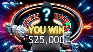 250 to 25000  Auto Roulette CRAZY HIGH STAKES [upl. by Ahsem]