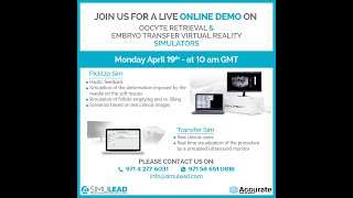 Webinar  OOCYTE RETRIEVAL amp EMBRYO TRANSFER VIRTUAL REALITY SIMULATORS [upl. by Becht]