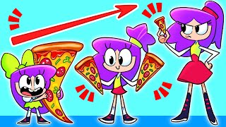 Pizza Factory 🍕😍🍕 Funny English for Kids animation kids hacks family [upl. by Alilak]