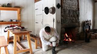 Dressing a Soldier at Colonial Michilimackinac [upl. by Lebiralc]