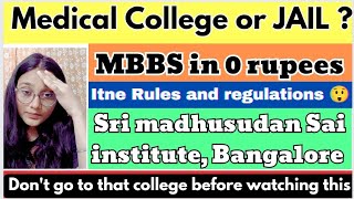 Medical College or JAIL  Sri madhusudan Sai institute Cutoff 2023  Free MBBS  neet2023 [upl. by Horgan897]