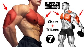 7 Perfect chest and tricep workout  Push Workout At Gym [upl. by Acinorej]