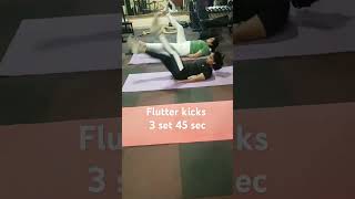 Flutter kicks exercise to lose belly fat [upl. by Weig]