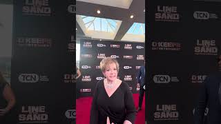 Tara Lee Rodas Red Carpet interview at Line in the Sand Premiere [upl. by Akinar]