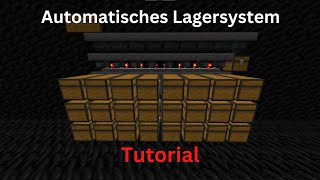 Einfaches Automatisches Lagersystem in Minecraft Tutorial PS5 Xbox Windows 10 Switch Bedrock [upl. by Assiar]