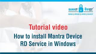 How to Install Mantra Device RD service in Windows  Mantra MFS100 [upl. by Danette]