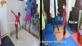 8 Yrs Old Boy with Ataxic Cerebral Palsy from Started running Jumping post 1 year of NRRT [upl. by Annoval]