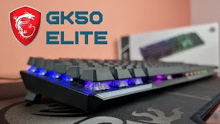 I am a true GAMER now  MSI Vigor GK50 Elite mechanical keyboard [upl. by Elockcin]