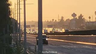 92724 Pre Metrolink 332 passes Flair Dr near El Monte on the I10 [upl. by Aeki]