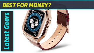 Apple Watch Case with Italian Leather Band  Elevate Your Style [upl. by Mast]