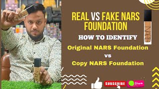 Nars Foundation Original Vs Fake  How To Identify Original NARS Foundation VS Fake  NARS Review [upl. by Hgielar939]