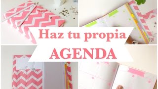 Como hacer una AGENDA  ó libretaencuadernado básico [upl. by Essilrahc]