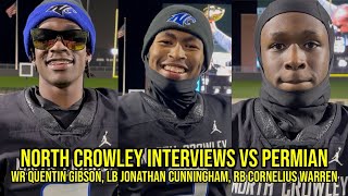 North Crowleys Quentin Gibson Jonathan Cunningham Cornelius Warren on 7214 W vs Permian TXHSFB [upl. by Hampton27]