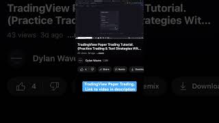 How To Paper Trade On TradingView [upl. by Romulus132]