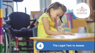 EHCP 4 The Legal Test To Assess [upl. by Ecinehs]