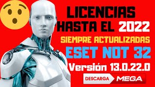 LICENCIA Y SERIALES PARA ESET NOD32 ANTIVIRUS ACTUALIZADO 2021 FULL LICENCE [upl. by Yhtomiht]