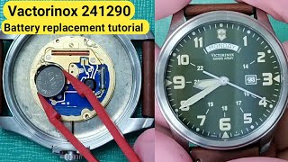 Swiss Army Victorinox 241290 battery replacement tutorial  TrendWatchLab [upl. by Claretta]