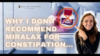 Why I dont recommend Miralax for constipation [upl. by Averyl]