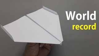 How to fold the world record paper airplane [upl. by Aiduan]