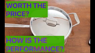 All Clad D5 3QT Saute Pan Review and Cooking Test [upl. by Urbani24]