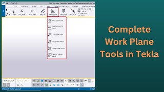 Complete Work Plane Tools  Tekla Structures  BIMINDC  Tamil [upl. by Ariay]