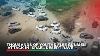 Thousands of youths flee gunmen attack in Israel desert rave  ABSCBN News [upl. by Cleve430]