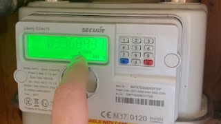 How to get a meter reading on a Secure Liberty EG4 v10 gas meter [upl. by Lowis]