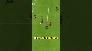 Low Driven Shot Tutorial In FIFA 23 [upl. by Aymik]