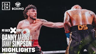 DANNY SIMPSON VS DANNY AARONS  FULL FIGHT [upl. by Zetnod339]