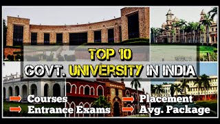 Top 10 Govt University in India  Top Central University in India  Full Details  Educationiya [upl. by Naawaj590]