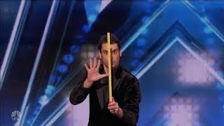 Lioz Shem Tov Comedy Magician Telekinesis Auditions Americas Got Talent 2018 [upl. by Tod]