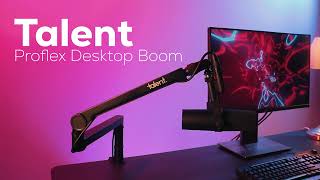 Talent Proflex Desktop Microphone Boom Stand  Modular Design for Custom Setups [upl. by Randee443]