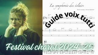 La symphonie des éclairs  Zaho de SAGAZAN  Guide voix tutti [upl. by Ky]