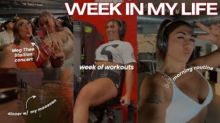 WEEKLY VLOG ♡ glute training meg concert amp where Im at mentally lol [upl. by Adnarym383]