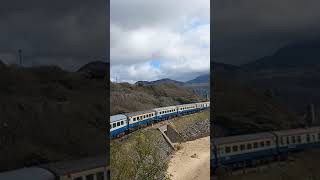 The Cambrian Coast Express crawls across barmouth bridge full vid in channel class37 [upl. by Nylekoorb]