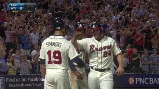 LADATL Gattis tworun homer puts the Braves on top [upl. by Aubrey]