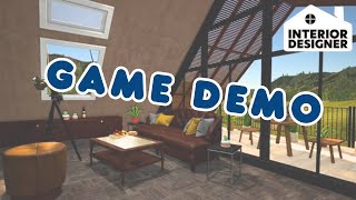 Interior Designer Game Demo  lets design [upl. by Benjy]