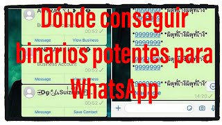 donde conseguir binarios potentes para WhatsApp trabas para WhatsApp 2022 [upl. by Ratep]