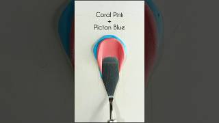 Coral Pink  Picton Blue   Color Mixing AMSRT colormixing [upl. by Hepsibah3]