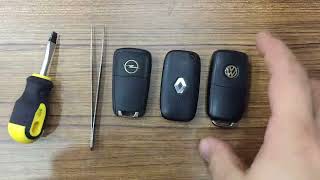 OTOMOBİL ANAHTAR PİL İ NASIL DEĞİŞTİRİLİR OPEL VOLSKWAGEN RENAULT [upl. by Rahman]