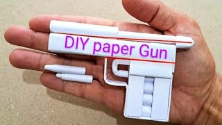 how to make paper gun without glue💯how to make paper gun easy and fast🔫 [upl. by Rihaz]