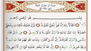 Surah Al Imran  Saad Al Ghamdi surah imran with Tajweed [upl. by Hurwit]