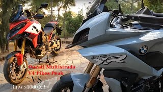 Ducati Multistrada V4 Pikes Peak VS Bmw S1000 XR [upl. by Acebber]