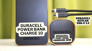 Огляд DURACELL Power Bank CHARGE 10  DURACELL Fast Dual Charger 30W  DURACELL Kevlar USBC 32 🔥🔥🔥 [upl. by Mohl500]